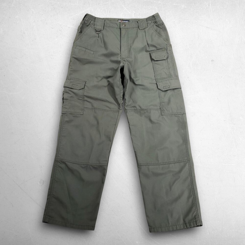 5.11 Tactical Series Cargo Pants Men 32 Green Stretch Ripstop Utility Strap Gorp